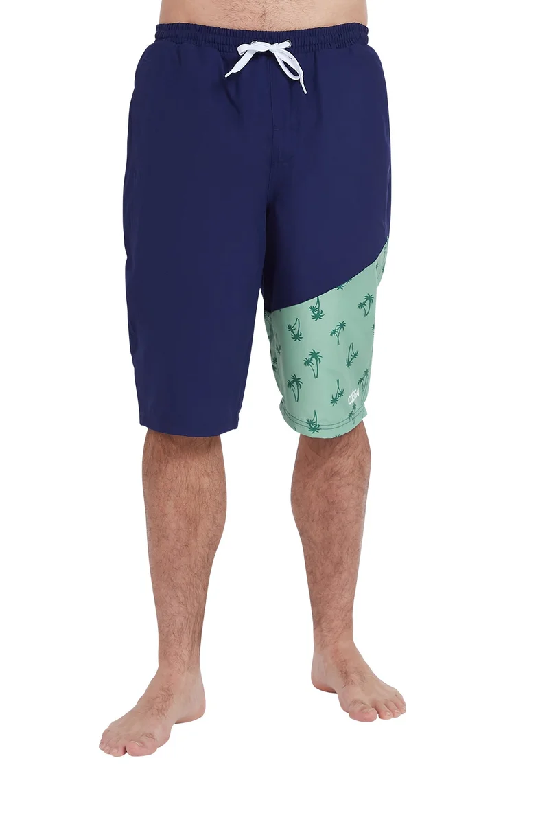 COEGA  Mens Mens Capris - Navy Spring Palms